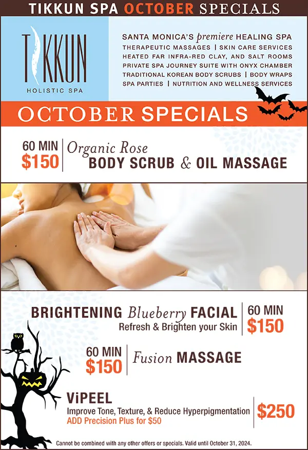 Tikkun Spa October Specials