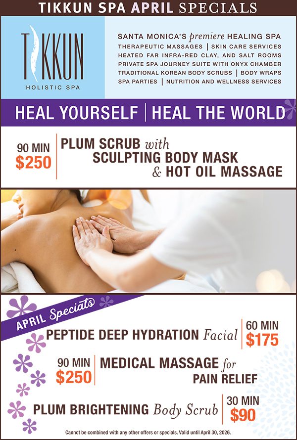 Tikkun Spa April Specials