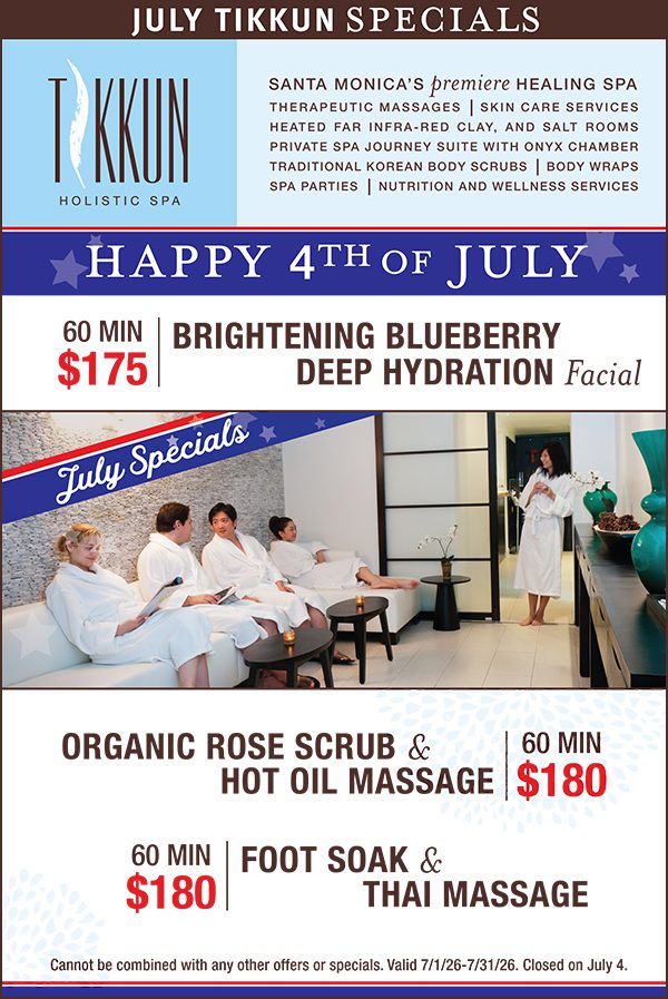 Tikkun Spa July Specials