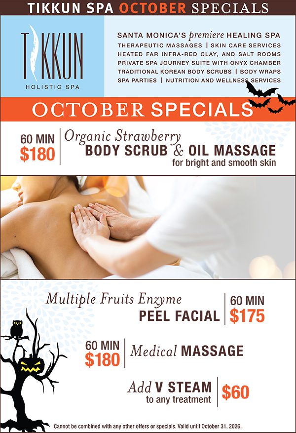 Tikkun Spa Oct Specials